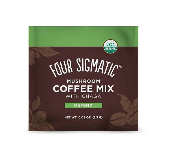 Instant coffee with Chaga and Cordyceps mushrooms Four Sigmatic Defend